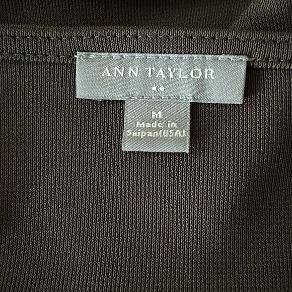 Ann Taylor Brown top, M - Picture 5 of 6
